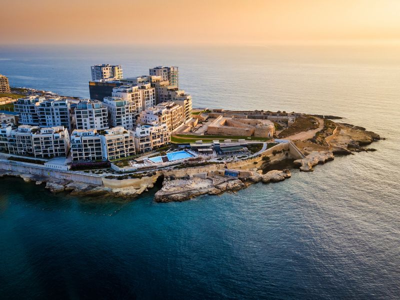 <p>tramonto, Malta</p>